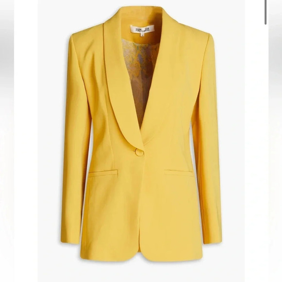 DIANE VON FURSTENBERGCathy crepe blazer 4